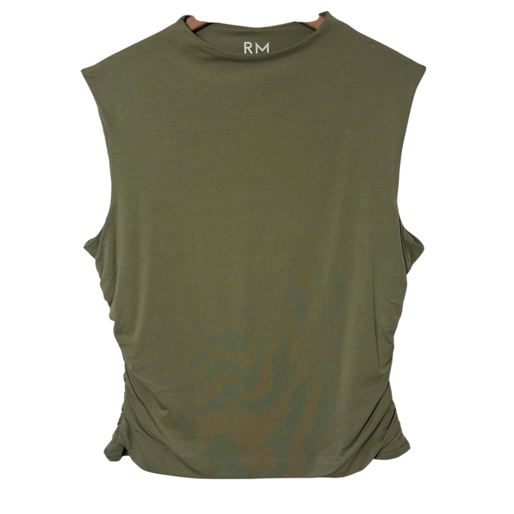REBECCA MINKOFF OLIVE LIGHT GREEN WOMEN STRETCHY BLOUSE SIZE X-LARGE BRAND NEW